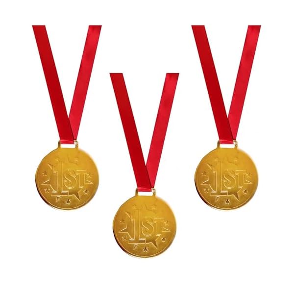 Gmefvr Medal 1st 2nd 3rd Place 2.6 inch High Relief Award Medals - 3 Piece Set (1st (3))