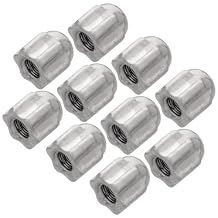 10pcs 2.5mm x 1.2mm Acorn Nut M1.2 Thread Screw Blind Bolt Glasses Replacement Part Cover - Optical Insert Eye Wear Specs Repair Screw In Frame Temple Joint Spectacles Bracket