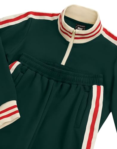 Boys' Tracksuits Set Long Sleeve Full Zip Active Jackets & Jogger Pants Suits 2 Piece Kids Sweatsuit for 4-12 Years3