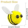 Pcmursal 30 Pcs Wool Felt Bees Mini Bees for Crafts Bumble Bees Supplies for Clothing Hats Bags Gift #1