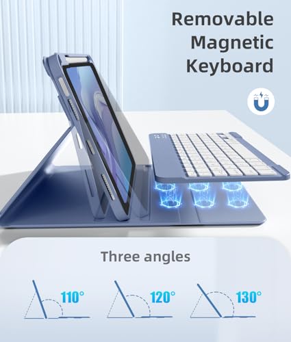 Image of Akkerds for iPad A16 Case with Keyboard - 7 Colors Backlit Keyboard for iPad 10th Generation /iPad Air 11 Inch - Wireless Folio Cover for iPad Air 10.9 Inch /iPad Pro 11 Inch 2022 /2021 /2020 (Blue)