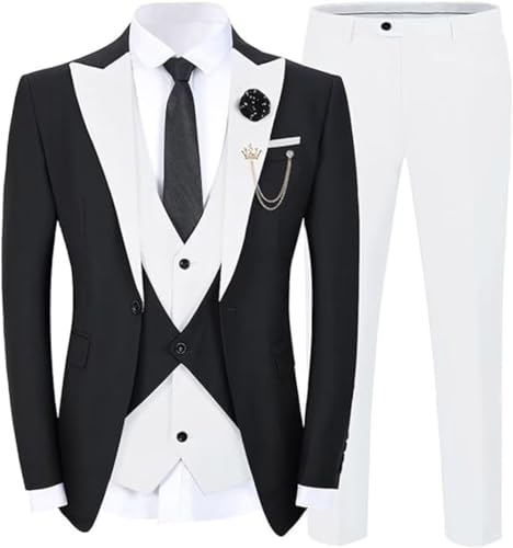 Costume homme 3 pièces pour silhouette élancée avec veste ajustée de gala