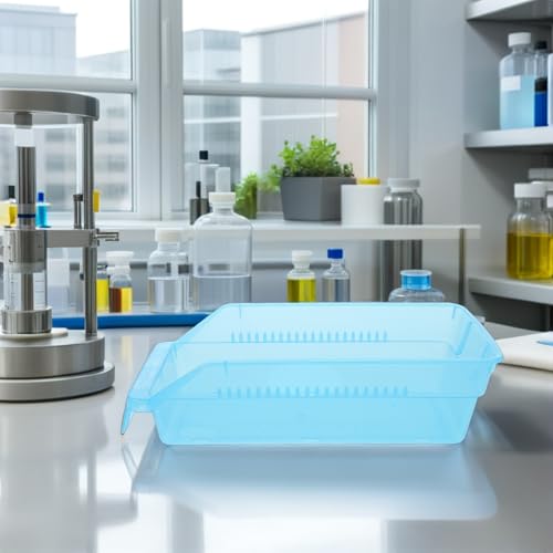 Boîte de rangement médicale ORFOFE bleue en lot de 3 bacs empilables - 3