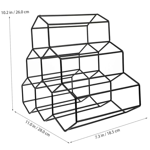 Soporte de botellas Honeycomb para encimera, metálico miniatura 2