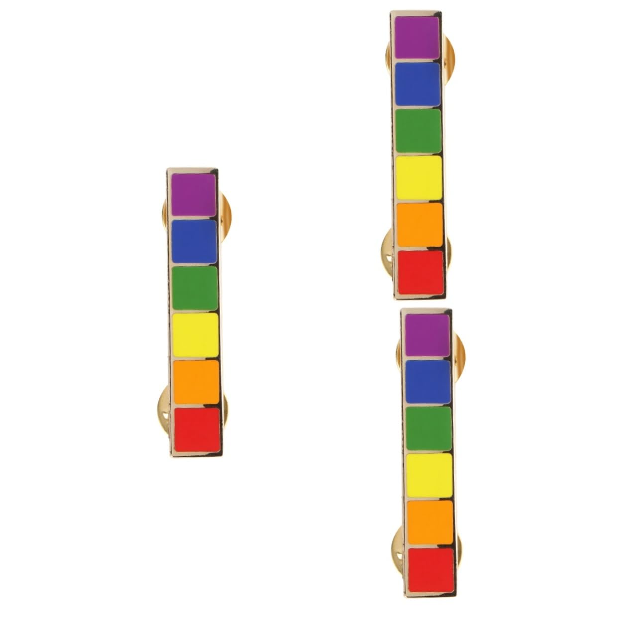 3stücke Lgbt Rainbow Badge Brosche Farbenfrohe Anstecknadel Für Kleidung Brustpin Für Pride-events Modisches Accessoire Für Gay Und Lesbian Community