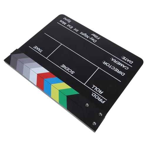 LOORGVEL Claqueta Acrílica Multifuncional para Escena de Película Pizarra de Portátil para Decoración de Hogar y Estudio Fotográfico Herramienta Versátil para Rodajes y Ambientación