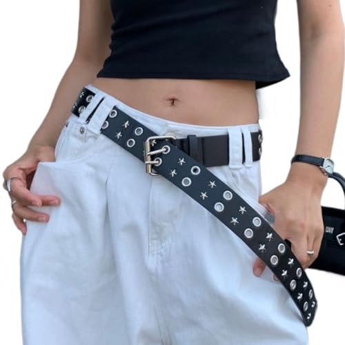 Studded Belt Grunge Belt Y2k Belt Emo Belt Streetwear Punk Aesthetics Gothic Belt Grunge Accessories 80s Belt