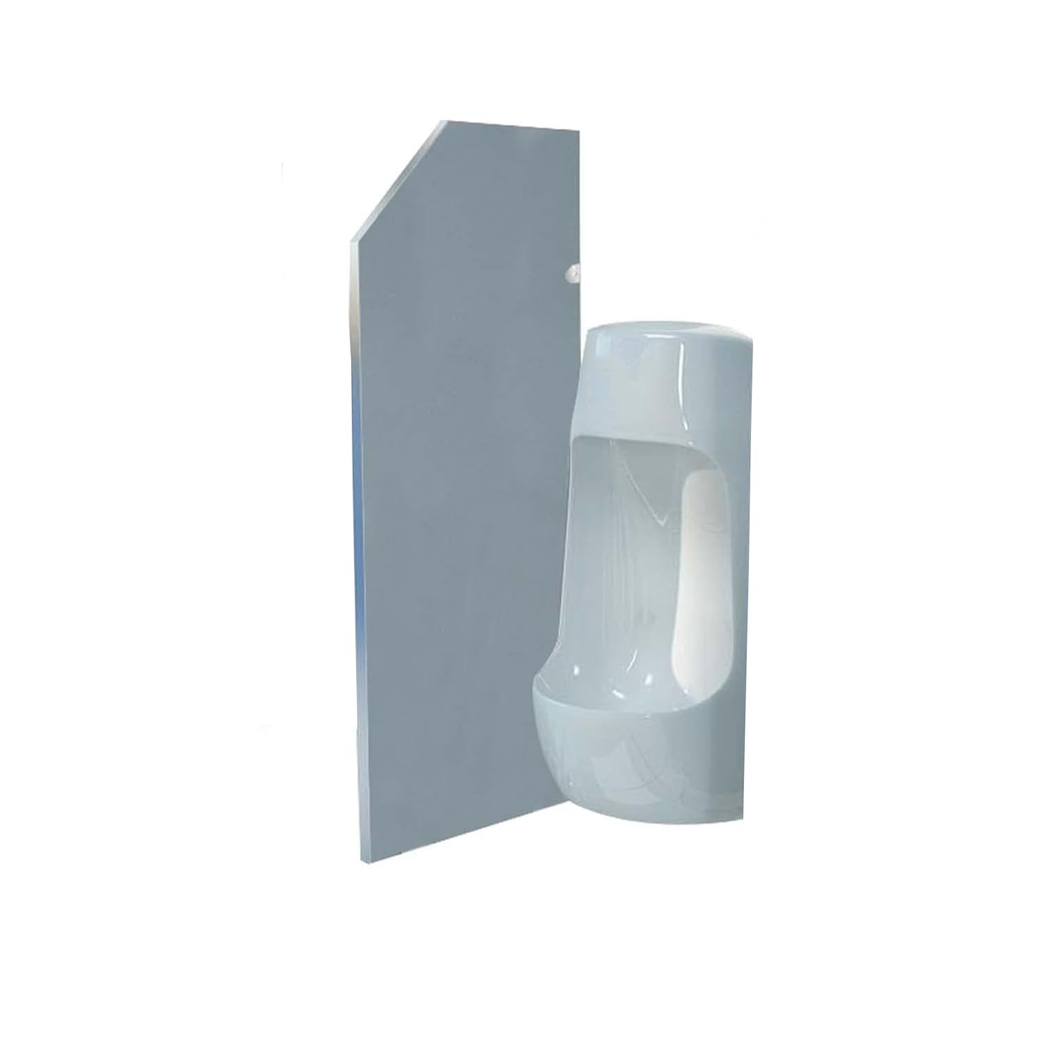 Buy 35" Urinal Divider, Screen Toilet Partition, White Men's Urinal