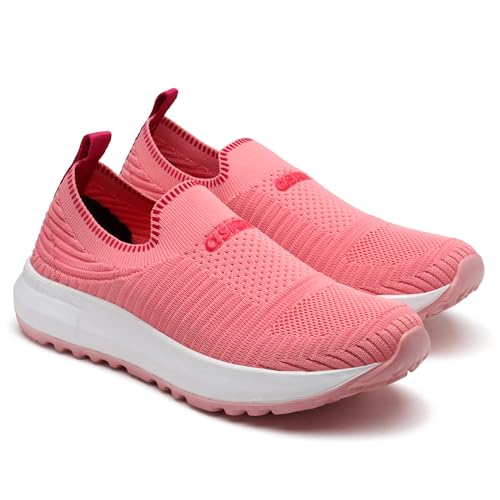 Image of ASIAN Breeze-04 Women's Slip-On Walking Shoes | Lightweight Knit Sneakers with Memory Foam Comfort | Casual, Travel