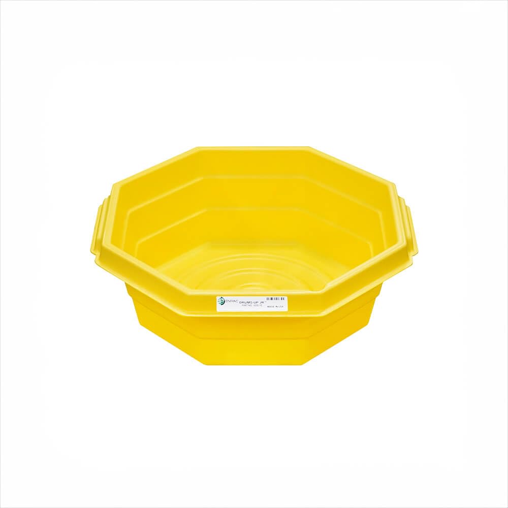 Enpac Drums Up Jr Containment Tray, Yellow, Pour Spout, Drum Pumping Station, 7.5 Gallon Spill Capacity, Polyethylene