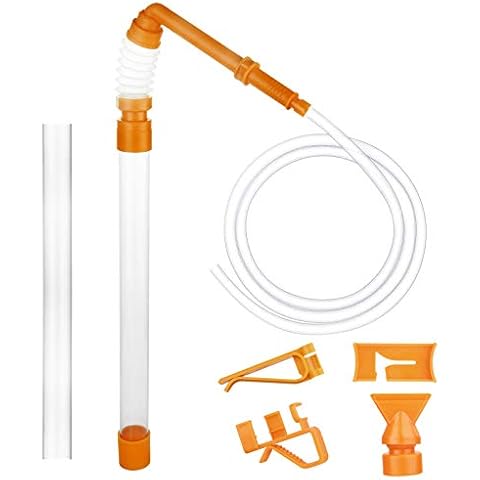 NO.17 Aquarium Gravel Cleaner, Fish tank Siphon with Air Press Button, New Quick Water Changer Fish tank Cleaner Kit for up to 80cm Height Aquarium Cover