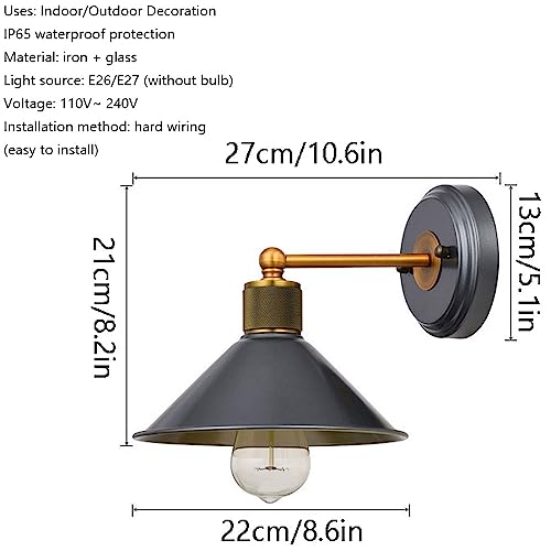 Iluminación decorativa de montaje E27 en accesorios de lámparas de pared 2