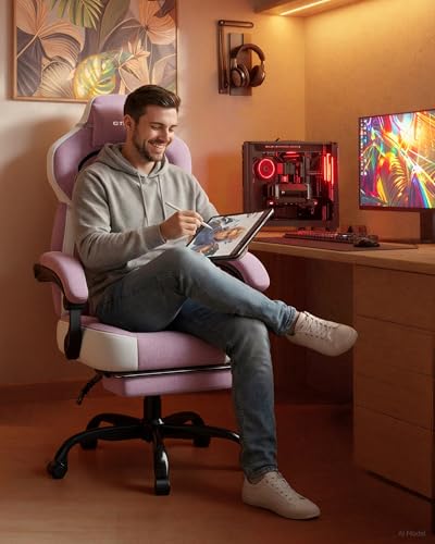 Image of GTPLAYER Gaming Chair for Adults, Ergonomic High Back Chair with Footrest