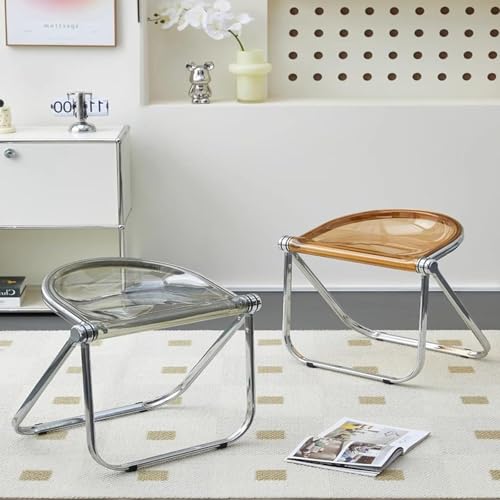Chaise pliante en acrylique : la solution gain de place transparente pour petits espaces - 2