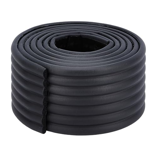 OLYCRAFT 2m Nero Letto A Castello Cuscinetti Scala 80mm Largo Striscia Anticollisione Imbottitura Autoadesiva Battistrada Trazione Protezioni Angolari con Adesivo per Gradini di Scale Angolo Mobili