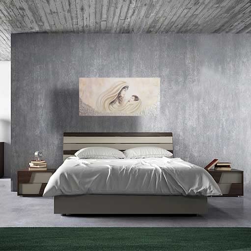 Quadro Sacra Famiglia Su Tela CAPEZZALE - Riproduzione 50x100cm, Stampa HD, Pronto Da Appendere - Foto 2