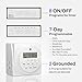 BN-LINK 7 Day Heavy Duty Digital Programmable Timer, 120V, 60Hz, Dual Outlet, Indoor, for Lamp Light Fan Security ETL Listed