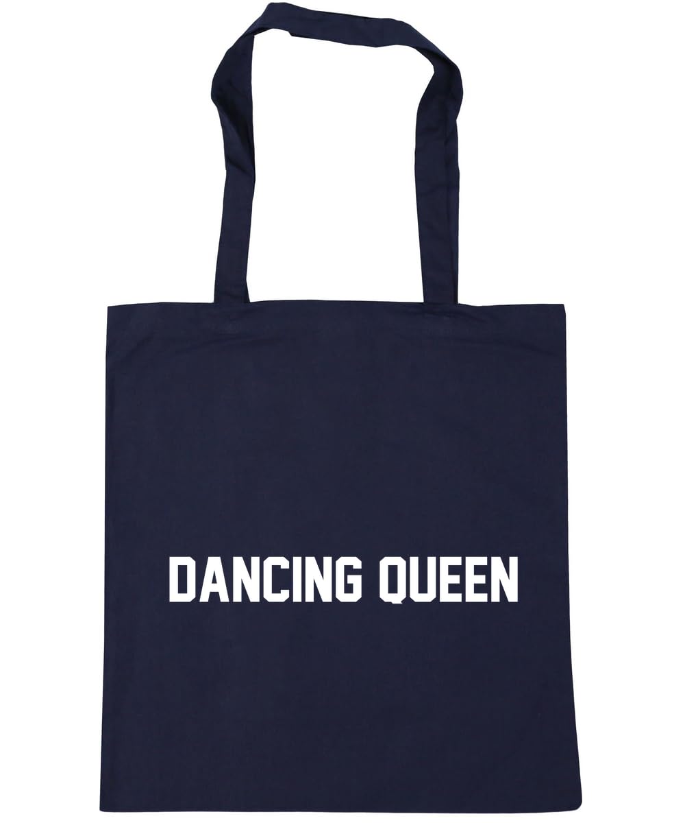 Hippowarehouse Dancing Queen Tote Shopping Gym Beach Bag 42cm x38cm, 10 litres โ image 1