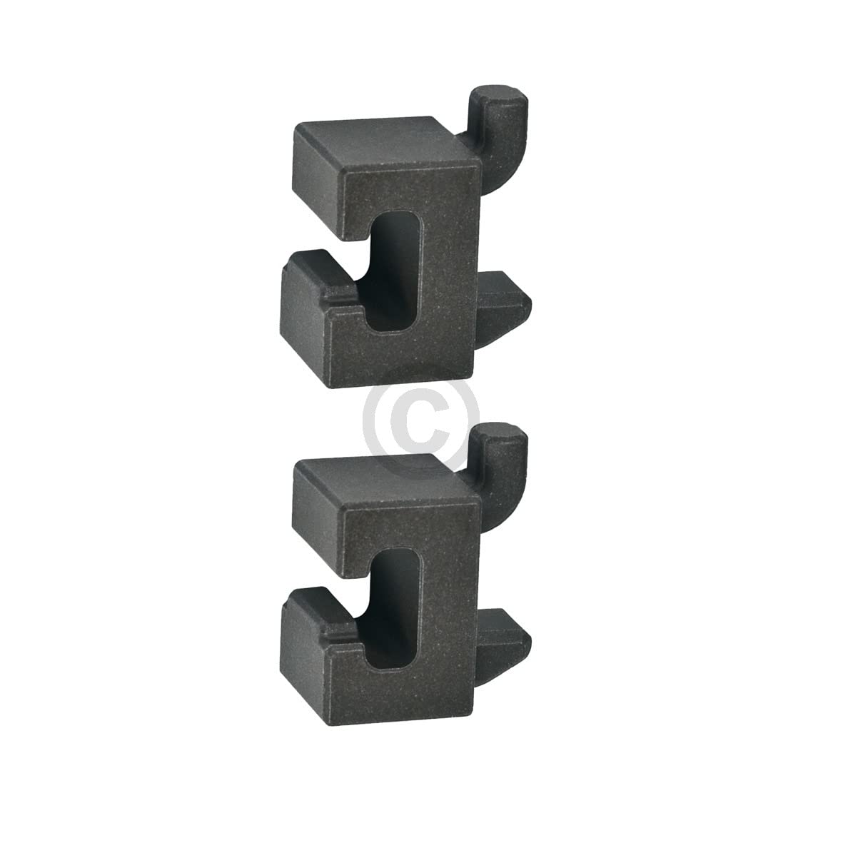 Buchse kompatibel mit SIEMENS 00637443 Keramikhalter vorne für Zubehörhaltegitter Backofen mit Mikrowelle 2Stk