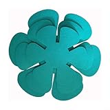 12 protectores de fieltro para ollas con almohadillas de fieltro de poliéster lavables, grandes, más anchas, resistentes y lavables, para utensilios de cocina, resistencia a los arañazos, también para