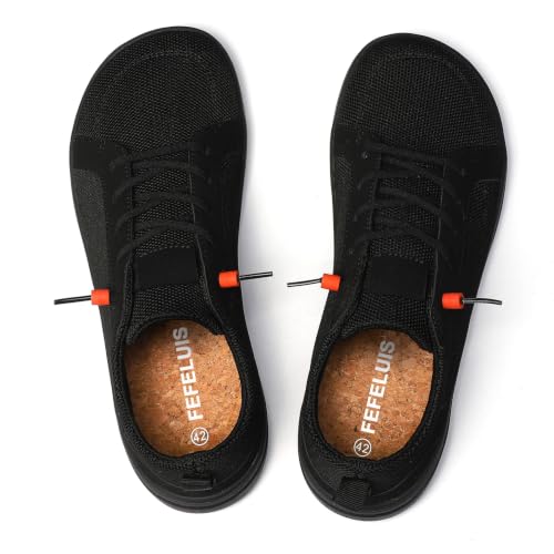 Image of Men's Barefoot Wide Toe Box Shoes - Minimalist Barefoot Shoes with Zero Drop Sole Extra Wide Slip on Walking Shoes for Men