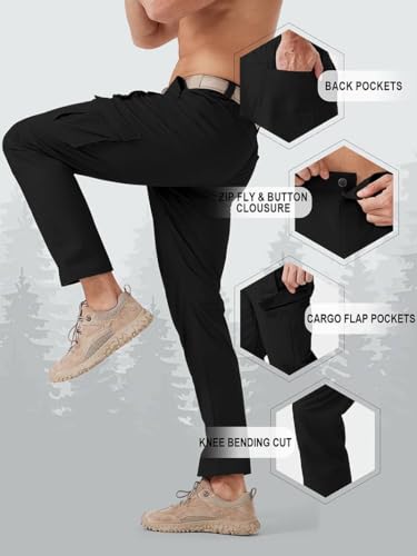 Image of TOPLOT Men's Casual Cargo Pant | Multi-Pocket Utility Design | Comfortable Fit Wear | Durable Construction | Functional Style Look | Easy Movement | Perfect for Casual, Outdoor & Travel (5227)