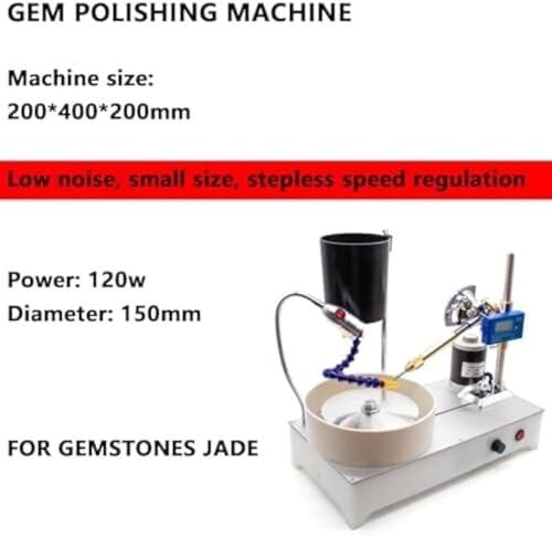 Machine à facettes pour Le Polissage de Pierres précieuses 120 W 2800 TR/Min, polisseuse de Bijoux avec Affichage numérique, Machine lapidaire Plate pour Le Polissage de Pierres précieuses