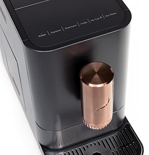 Café Affetto Automatic Espresso Machine | Brew In 90 Seconds | 20 Bar Pump Pressure For Balanced Extraction | Five Adjustable Grind Size Levels | Wifi Connected For Drink Customization | Matte Black #TOP3