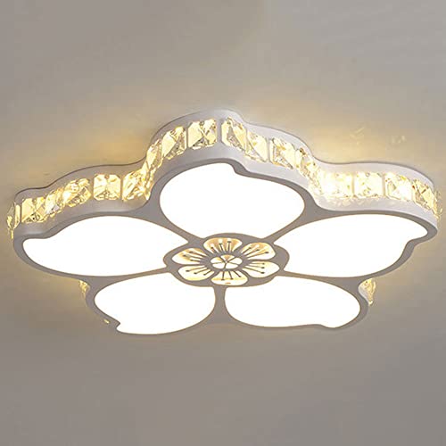 Plafonnier LED cristal rond encastré ultra-mince luminaire chic
