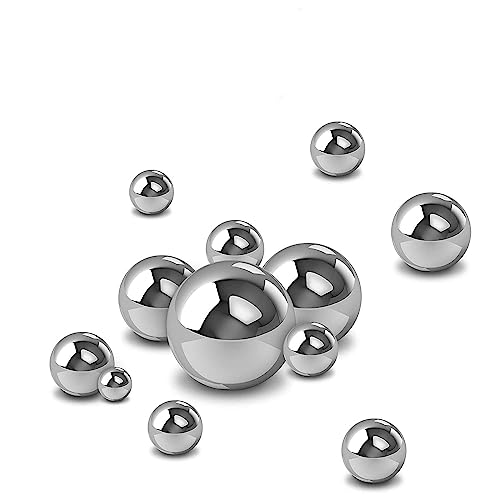 Z QINGZHENG High Precision Steel Balls – Carbon Steel Ball, Bike Bearings(300pcs, 1/2″)