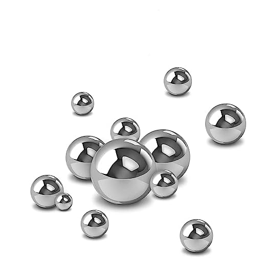 Z QINGZHENG High Precision Steel Balls - Carbon Steel Ball, Bike Bearings(300pcs, 1/2")