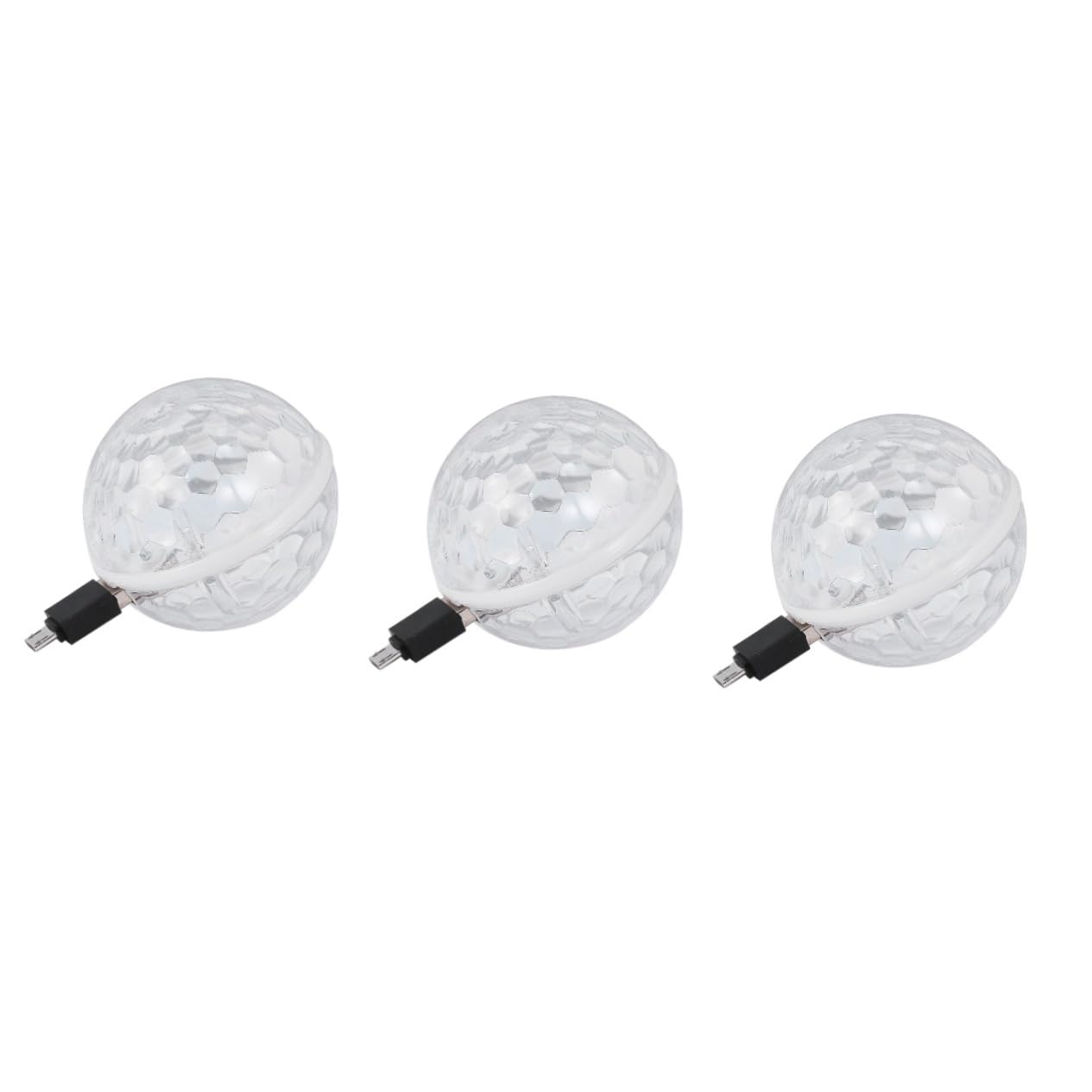 DOITOOL 3pcs Usb Charging Disco Light Led Stage for Dance Room Compact Light for Parties Bright Usb Powered Dj Lighting for Car