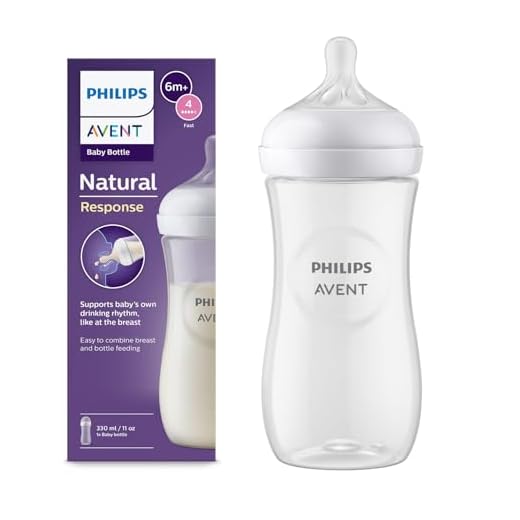 Philips Avent Biberón Natural Response: biberón de 330 ml sin BPA para bebés a partir de 3 meses (modelo SCY906/01)