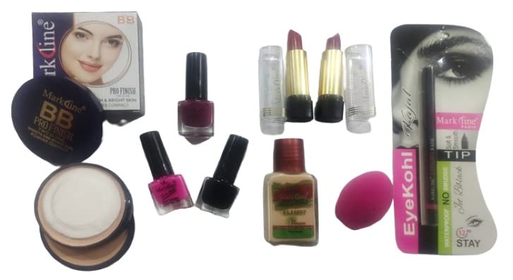 MARK LINE Makeup Kit (Pack Of 9)