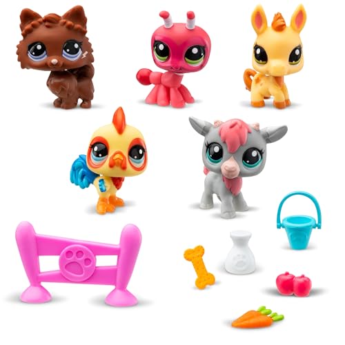 Littlest Pet Shop 00510 Farm Besties Collector Set - Gen 7 Bobble Head Pets #56-60 thumb #2