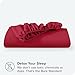 Bare Home Fitted Bottom Sheet King Size - Premium 1800 Microfiber - Ultra-Soft Hotel Luxury - Deep Pocket - Durable and Long Lasting (King, Red)