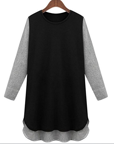 Manteau noir mi-long en taille XXXXL pour homme fort cherchant le confort