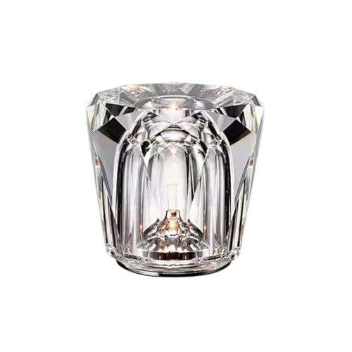 Petite lampe de table cristal sans fil pour apaiser vos soirées sur la terrasse