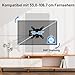 BONTEC TV Wandhalterung Schwenkbare, Neigbare, Drehbar Fernseher Halterung für 13-42 Zoll LED LCD OLED Flach/Curved-Fernseher bis zu 20kg, TV-Halterung mit 400 mm Auszug, Max VESA 200x200mm
