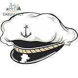 🚗 Nuevo y de alta calidad. A/X Pegatinas de Coche 13cm 8,7 cm Capitan Cap Decal Parabrisas Trasero Parachoques decoración Coche Pegatinas Impermeable DIY Decoración