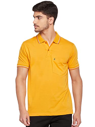 Image of UNIBERRY Men's Cotton Half Sleeves Solid Polo Neck T-shirt-MT4-BG 4XL