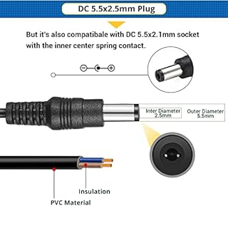 Facmogu DC 12V 3A Power Adapter, 100-240V AC to DC 12V 3A 36W Power Suppy with Barrel Connector 5.5x2.5mm & 5.5x2.1mm, 12 Volt 3 Amp Desktop Adpater 12V Switching Transformer AC/DC Power Converter