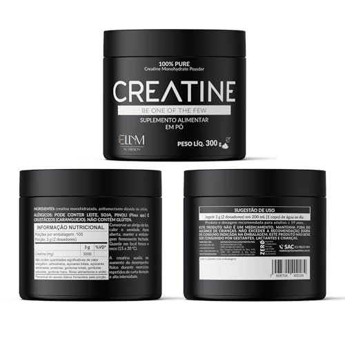 Kit Creatina 300g Pura Monohidratada + Beta Alanina 300g ELLYM NUTRITION Performance Para Treino Pós