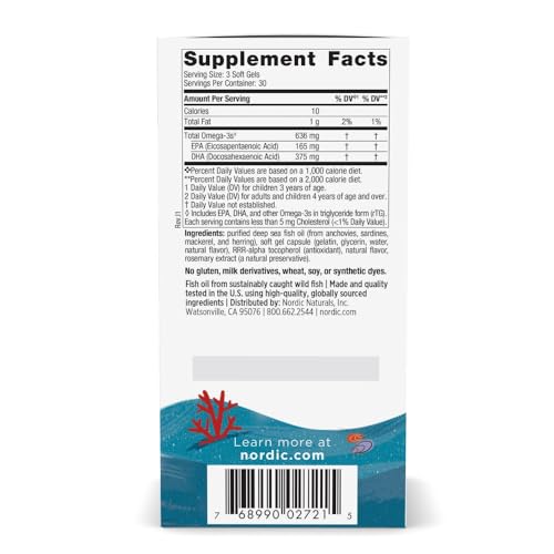 Nordic Naturals Children’s DHA Xtra, Berry Punch - 90 Mini Chewable Soft Gels for Kids - 636 mg Omega-3s EPA & DHA - Cognitive & Immune Function, Learning, Social Development - Non-GMO - 30 Servings - image 2