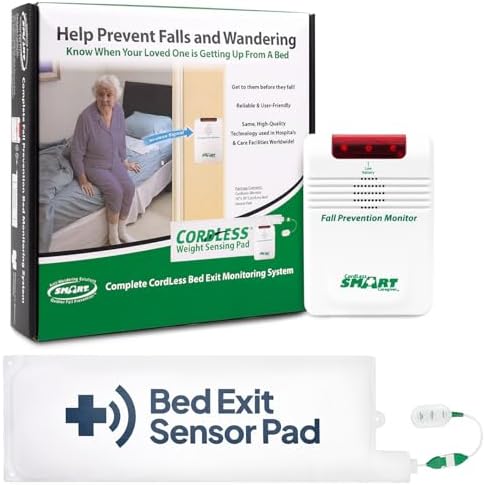 Smart Caregiver Wireless Bed Alarm System with Weight Sensor Pad ...