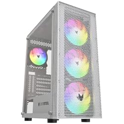 Mejor Ventilador 120Mm Oversteel - Azurite Caja Pc Gaming Compatible con Placas ATX, Micro ATX e ITX, 4 Ventiladores 120mm A-RGB Incluidos, Frontal Mallado, Instalación Vertical, Cristal Lateral Templado, USB 3.0, Blanco