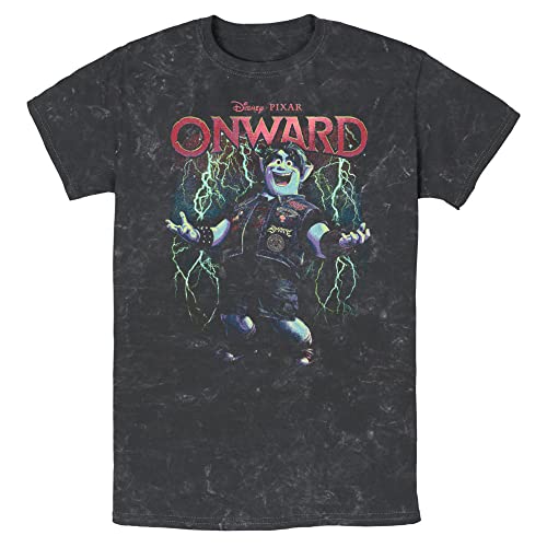 T-shirt Disney Onward noir manches courtes haut mode graphique jeune homme M