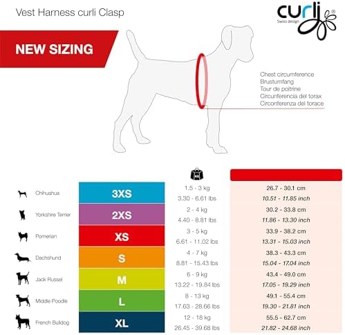 Vest Harness curli Clasp Air-Mesh Light-Tan S
