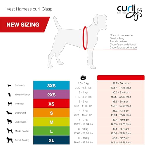 Vest Harness Curli Clasp Air-Mesh Black Xs - 4