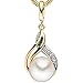 Produktbild JOBO Anhänger 585 Gold Gelbgold teilrhodiniert 1 Süßwasser Perle 1 Diamant Brillant